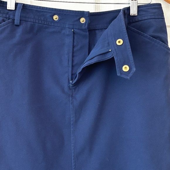 RALPH LAUREN Cotton Pencil Skirt - Blue Size 8 - Picture 4 of 7